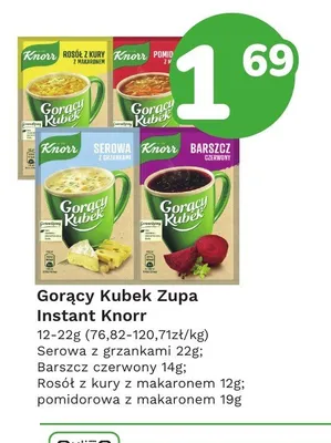 Zupa instant Knorr Gorący Kubek Barszcz czerwony promocja w Limonka