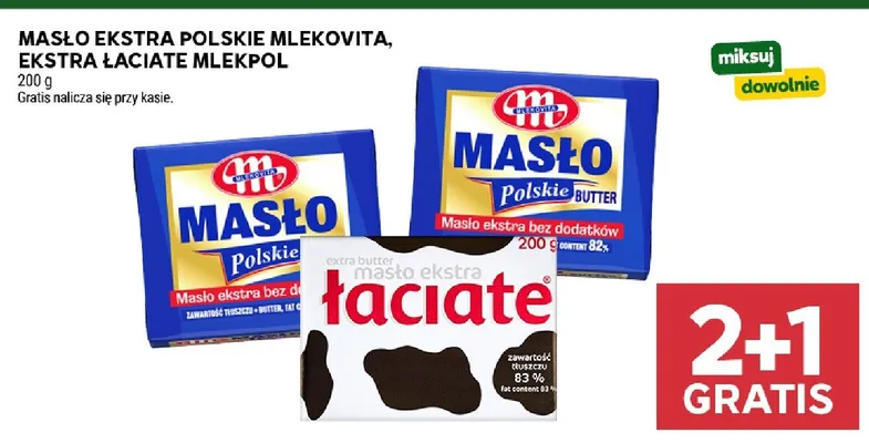 Masło Ekstra Polskie Mlekovita promocja w Stokrotka