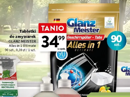 Tabletki do zmywarek Glanz Meister Alles in 1 Ultimate promocja w Intermarche