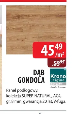 Panel podłogowy Dąb Gondola Krono Original promocja w Dobre Dla Domu