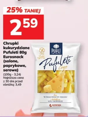 Chrupki kukurydziane Pufuleti paprykowe Eurosnack promocja w Hitpol