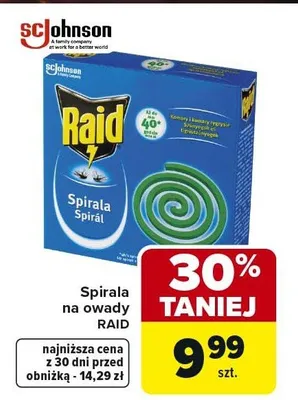 Spirala na owady Raid promocja w Carrefour