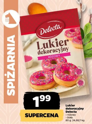 Lukier dekoracyjny różowy promocja w Netto
