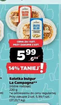 Sałatka bulgur La Campagna promocja w Netto