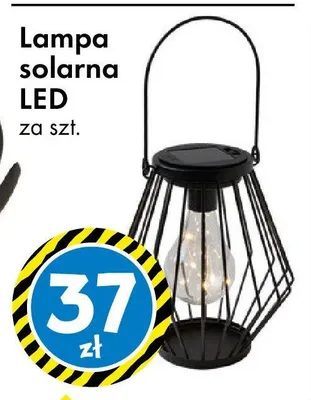 Lampa solarna LED promocja w Tedi