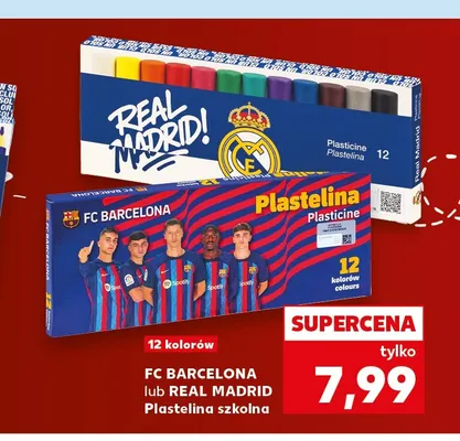 Plastelina szkolna FC Barcelona promocja w Kaufland