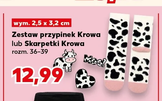 Zestaw przypinek Krowa promocja w Kaufland