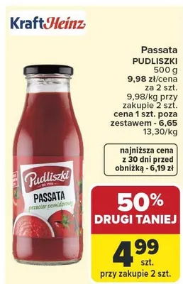 Passata Pudliszki promocja w Carrefour