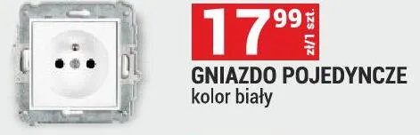 Gniazdo pojedyncze KARNLIK kolor biały promocja w Merkury Market