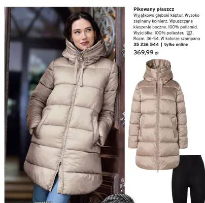 Pikowany płaszcz promocja w Tchibo