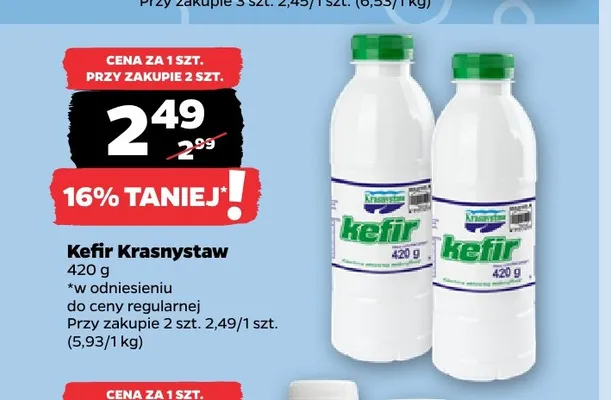 Kefir Krasnystaw promocja w Netto