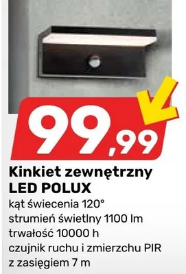 Kinkiet zewnętrzny z kad światłem promocja w Bricomarche