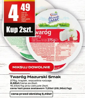 Twaróg Mazurski Smak promocja w Supeco