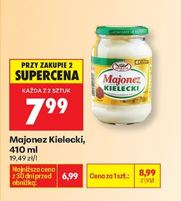 Majonez Majonez Kielecki promocja w Biedronka