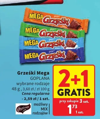 Wafel Grześki Mega promocja w Intermarche
