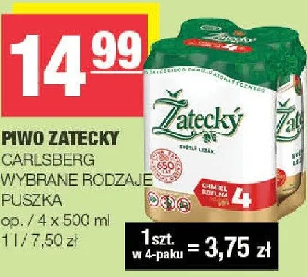 Piwo Żatecky promocja w SPAR