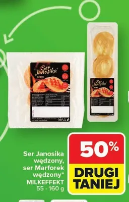 Ser Janosika wędzony, ser Marforek wędzony promocja w Carrefour