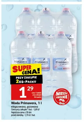 Woda niegazowana Primavera promocja w Twój Market