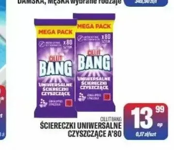 Ściereczki uniwersalne czyszczące Cillit Bang 80-pak promocja w Tomi Markt