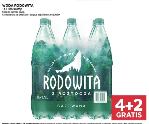 Woda mineralna gazowana Rodowita z Roztocza promocja w Stokrotka