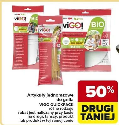 Artykuły jednorazowe do grilla różne rodzaje promocja w Carrefour