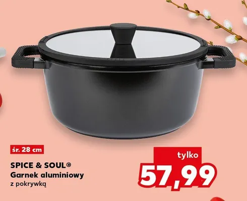 Garnek aluminiowy z pokrywką promocja w Kaufland