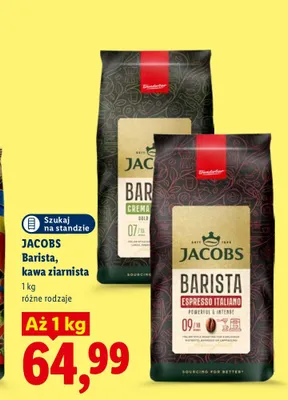 Kawa ziarnista Jacobs Barista Crema Gold promocja w Lidl