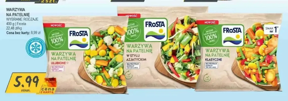 Warzywa na patelnię ulubione Frosta promocja w Słoneczko