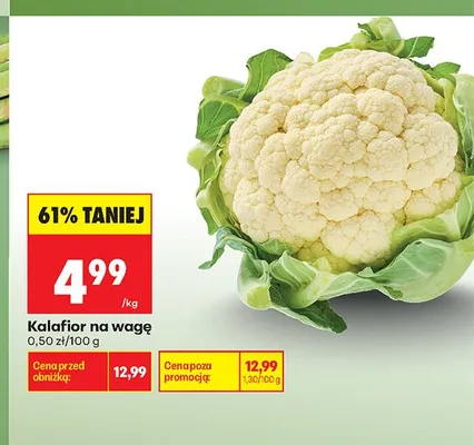 Kalafior na wagę promocja w Biedronka