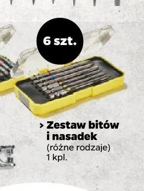 Zestaw bitów i nasadek Techliner promocja w Netto