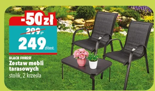 Zestaw mebli tarasowych stolik, 2 krzesła promocja w Biedronka Home