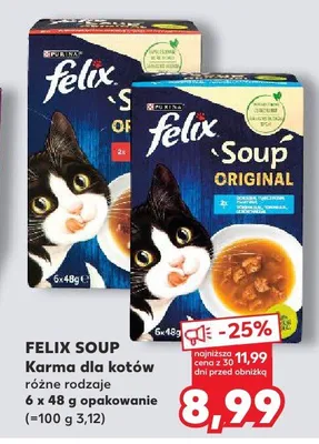 Felix Soup Karma dla kotów promocja w Kaufland
