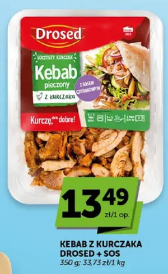 Kebab pieczony z kurczaka z sosem czosnkowym Drosed promocja w ABC