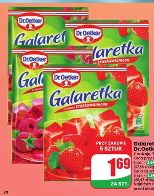 Galaretka Dr. Oetker promocja w Dino