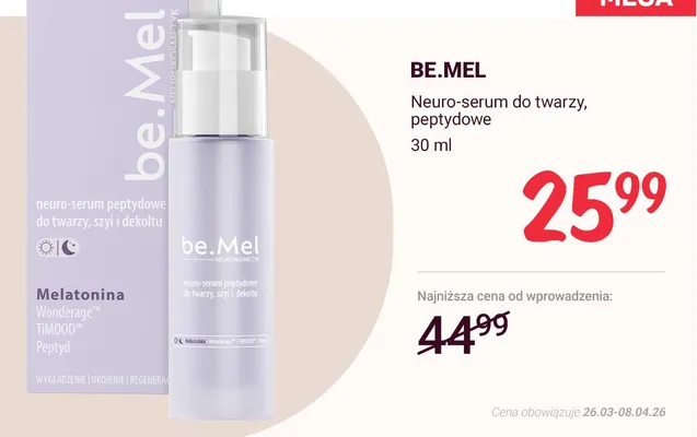Neuro-serum do twarzy, peptydowe promocja w Rossmann