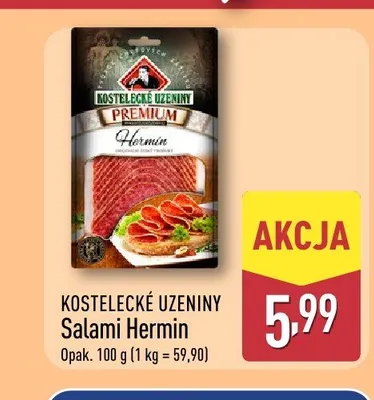 Salami Hermin Kostelecké Uzeniny promocja w Aldi