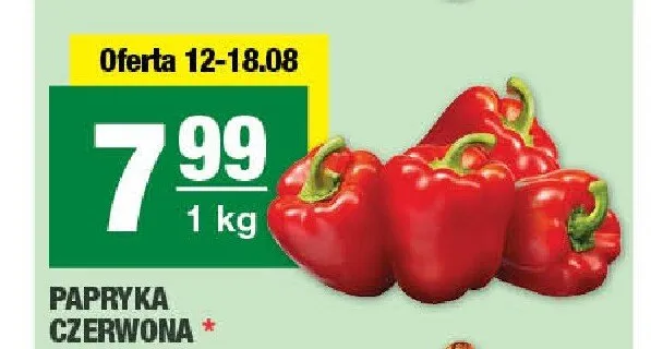 Papryka czerwona promocja w SPAR