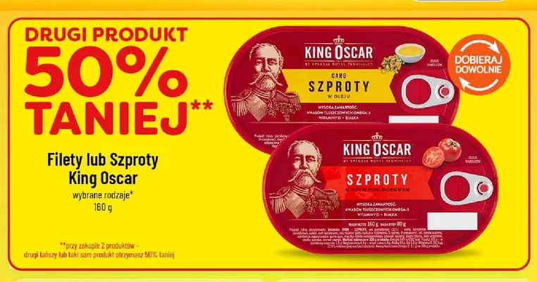 Szproty w oleju King Oscar promocja w POLOmarket