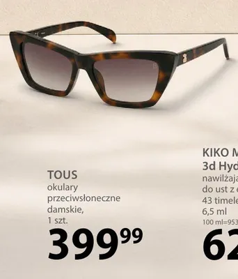 Okulary przeciwsłoneczne damskie Tous promocja w Hebe