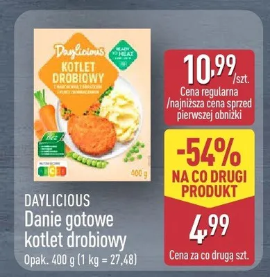 Danie gotowe kotlet drobiowy promocja w Aldi