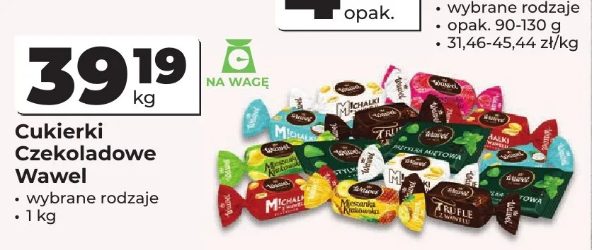 Cukierki czekoladowe Wawel promocja w Odido