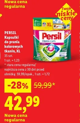 Kapsułki do prania Persil XL promocja w Lidl