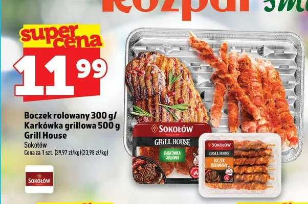 Boczek rolowany Sokołów Grill House promocja w TOPAZ