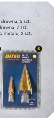 Wiertła stopniowe do metalu, 7 szt. promocja w Biedronka