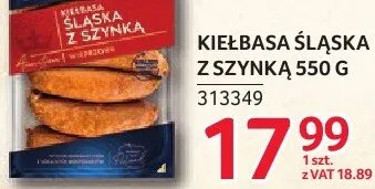 Kiełbasa śląska z szynką Krakus 550 g promocja w Selgros