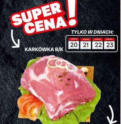 Karkówka wieprzowa bez kości promocja w Chorten