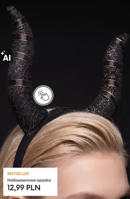 Halloweenowa opaska promocja w Sinsay