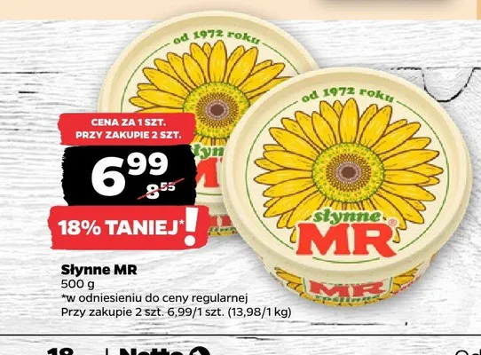 Margaryna Słynne MR promocja w Netto
