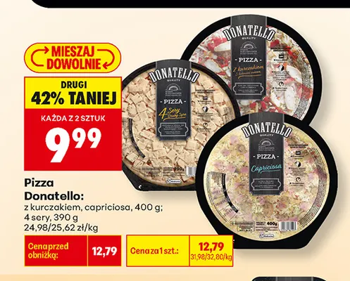 Pizza Donatello z kurczakiem promocja w Biedronka