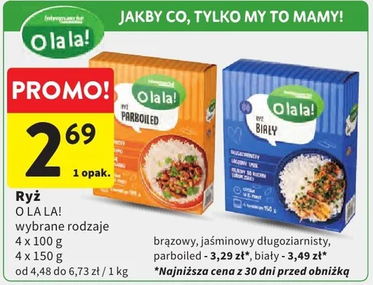 Ryż O La La! biały promocja w Intermarche